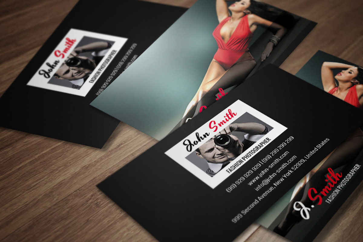 Fashion Photographer Card CM046, a Business Card Template by annozio (Photo 1 of 4)