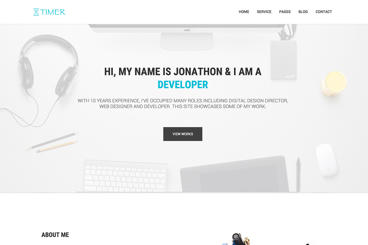 Timer Multipage HTML Agency Template, a Templates & Theme by Themefisher