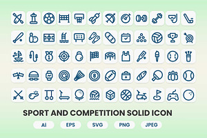 Sport and Competition Outline Icon