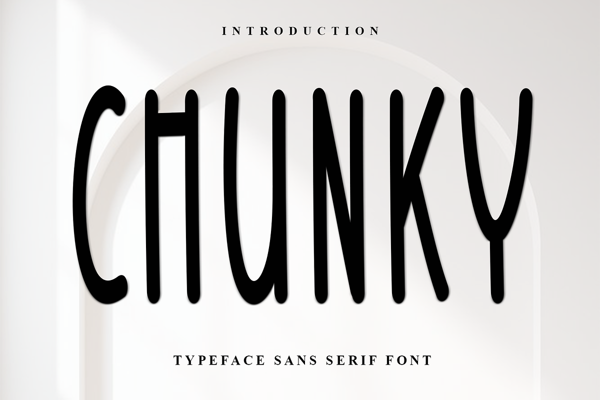 Chunky, a Sans Serif Font by InermediaSTUDIO (Photo 1 of 8)