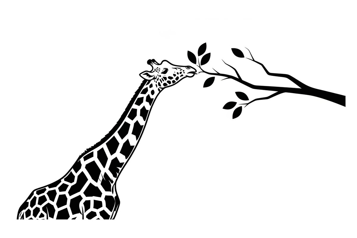 Giraffe Safari Silhouette Vector Bun, an Illustration by Designer_Momina (Photo 14 of 51)
