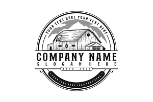 Barn logo template