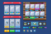 mobile game ui 100% vector, a Templates & Theme by Game Ui art (Thumbnail 2 of 7)
