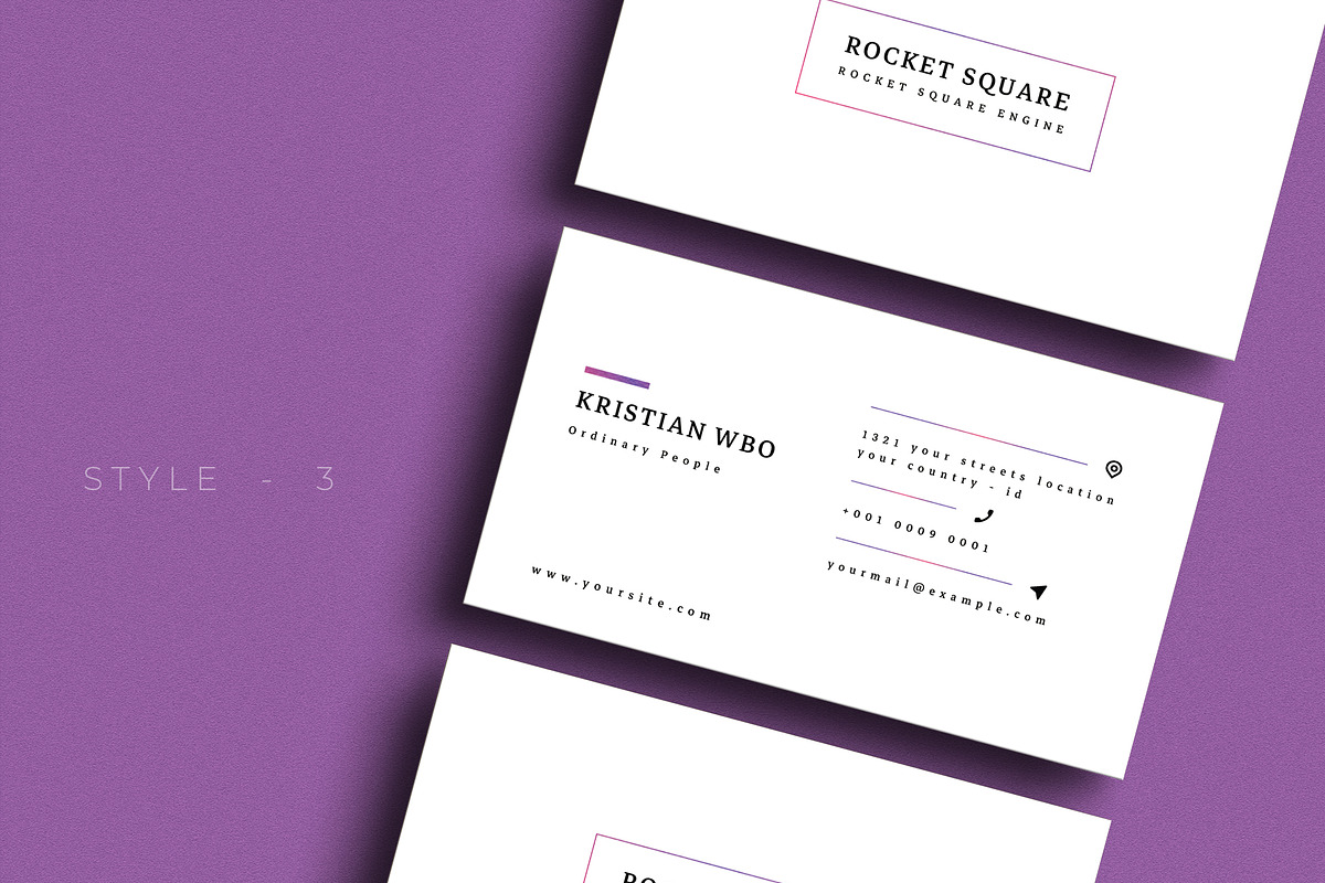 Bring Minimalist Business Card  V.68, a Business Card Template by Ctrl space studio (Photo 4 of 6)