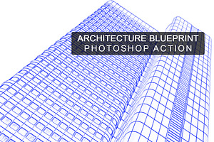 Architecture Blue Print Photoshop Ac