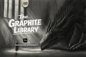 The Graphite Library-Photoshop, a Brush Add-On by GRANCI STUDIOS