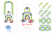 Cozy Firewall Christmas Clipart, a Seasonal Illustration by LABFcreations (Thumbnail 4 of 4)