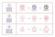 Sustainable Packaging Line Icons, an Outline Icon by Made by Made (Thumbnail 3 of 8)