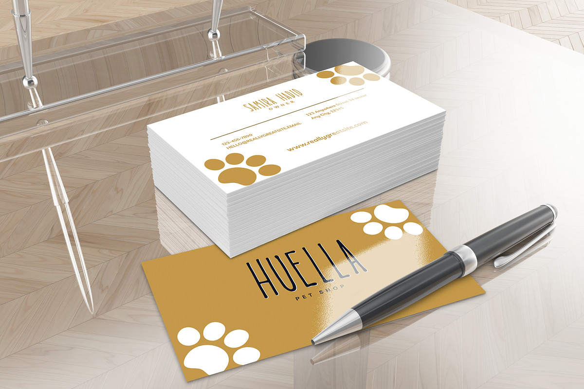 Pet shop Business Card, a Business Card Template by Graphic Origin (Photo 3 of 4)
