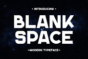 Blank Space - Bold Futuristic Font, a Sans Serif Font by Pian45 Studio (Thumbnail 1 of 5)