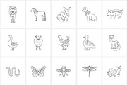 Farming & gardening line icon set, an Outline Icon by NatalieArtShop (Thumbnail 4 of 16)