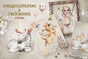 Flower circus.Watercolor vintage set, a Texture Illustration by TanyaSchuka (Thumbnail 2 of 15)