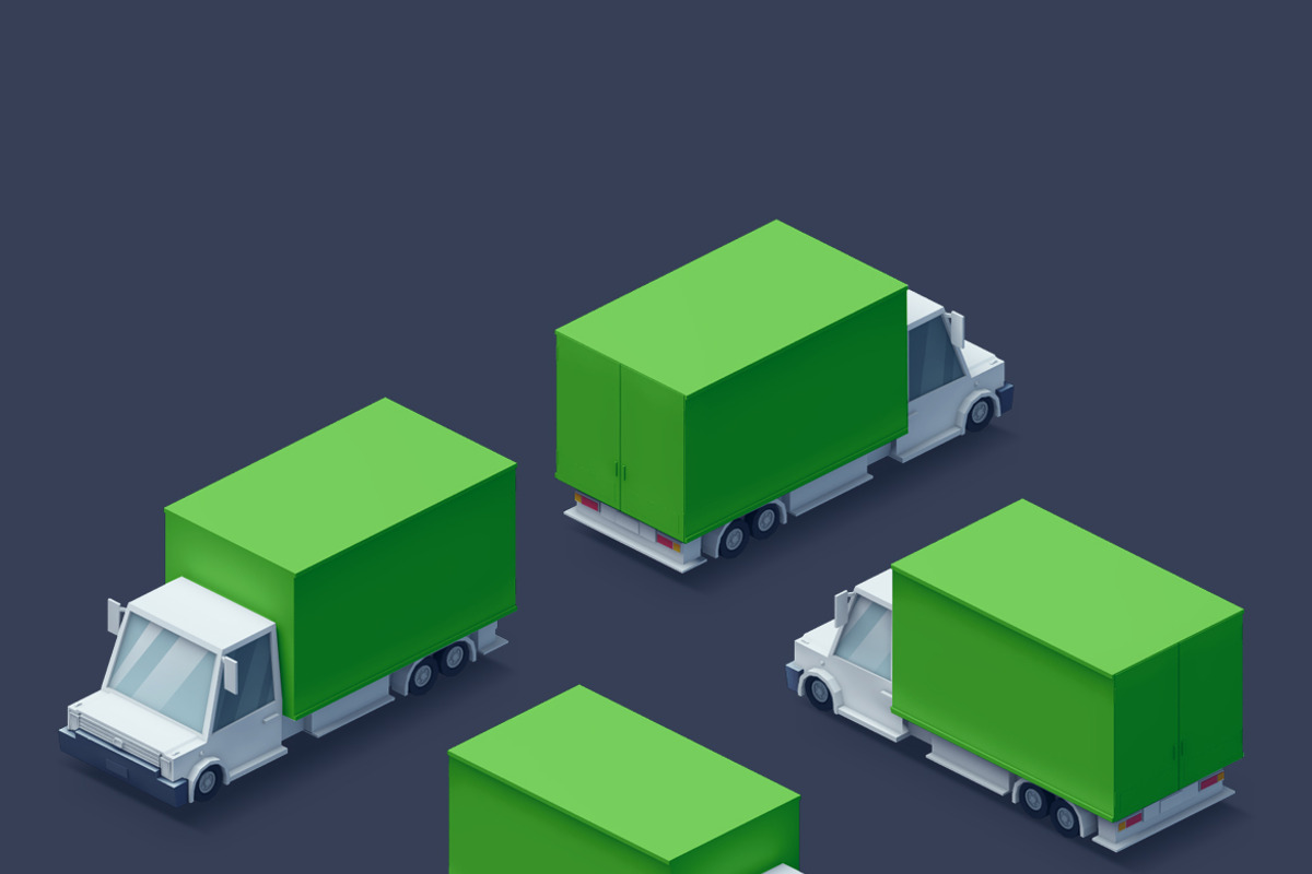 Low Poly 2D Cars, an Object Graphic by Zomorsky (Photo 8 of 16)
