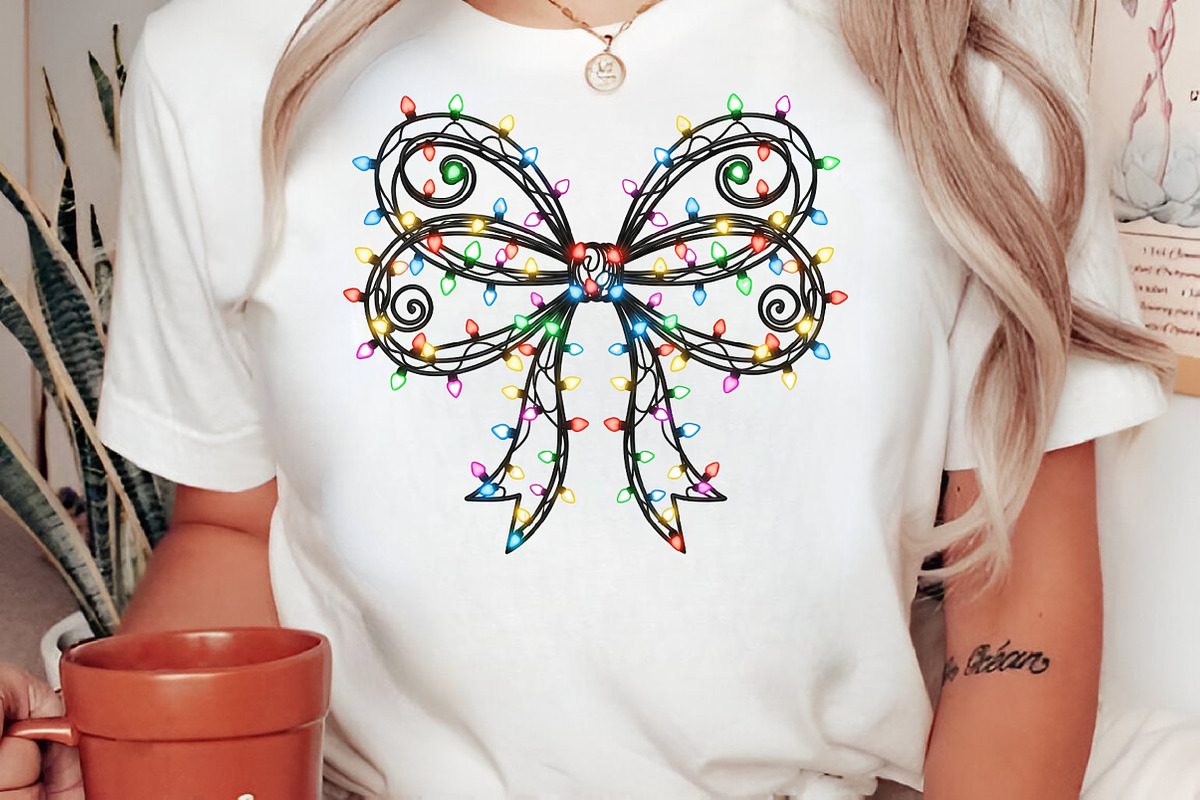 Coquette Bow Christmas PNG, an Illustration by Craft Nest (Photo 2 of 6)