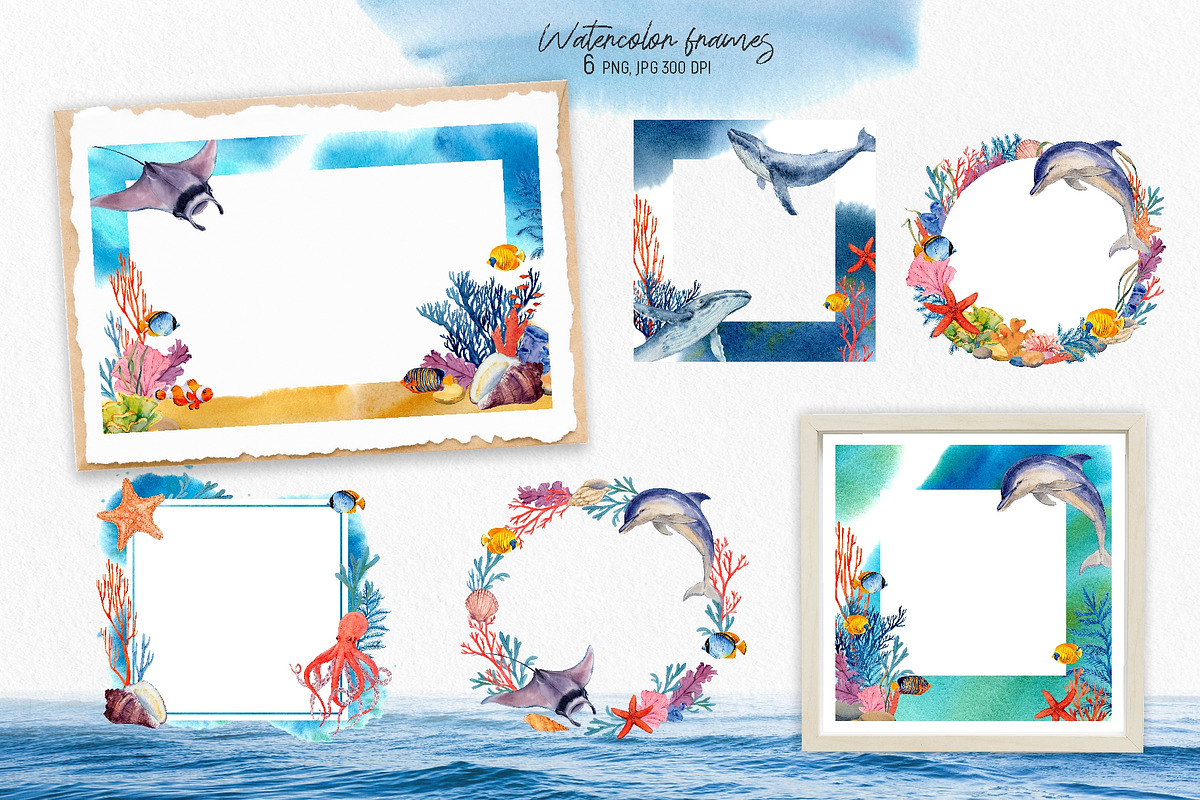 Coral Reef. Watercolor Set, an Illustration by Tata Pilip (Photo 5 of 16)