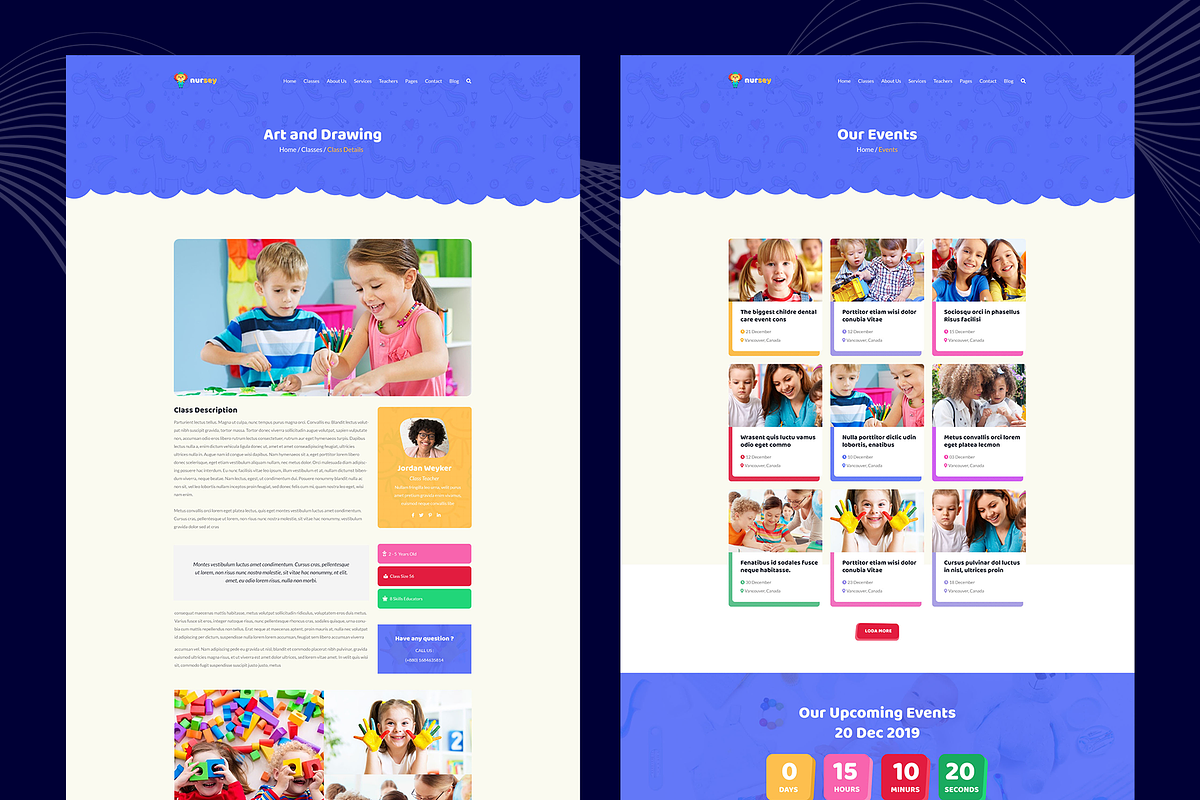 Nursey - Day Care HTML Template, a HTML Template by THESOFTKING (Photo 3 of 3)