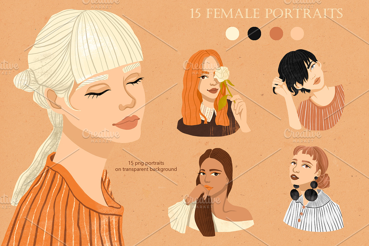 Diverse Beauty, a Decorative Illustration by Scarlet Heath Art (Photo 2 of 19)