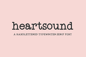 Heartsound Typewriter Serif Font