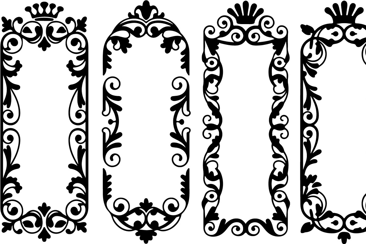 Laser Cut Ornamental Floral Border, a Decorative Illustration by himelgfx (Photo 2 of 19)