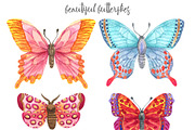 Watercolor butterfly set, a Texture Illustration by KatBranchArt (Thumbnail 2 of 4)
