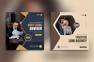Law Firm Social Media Post Template, a Social Media Template by Designgrove