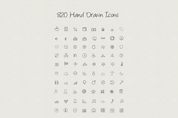Hand Drawn Icons V.2