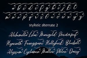 Majestic Wisteria Font