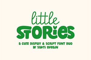Little Stories - Display Font Duo