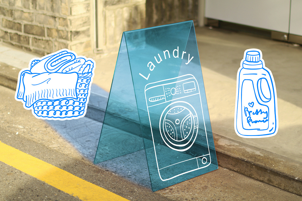 Laundry Lineart, a Work Illustration by Carpet Tapete Pretzel (Photo 3 of 4)