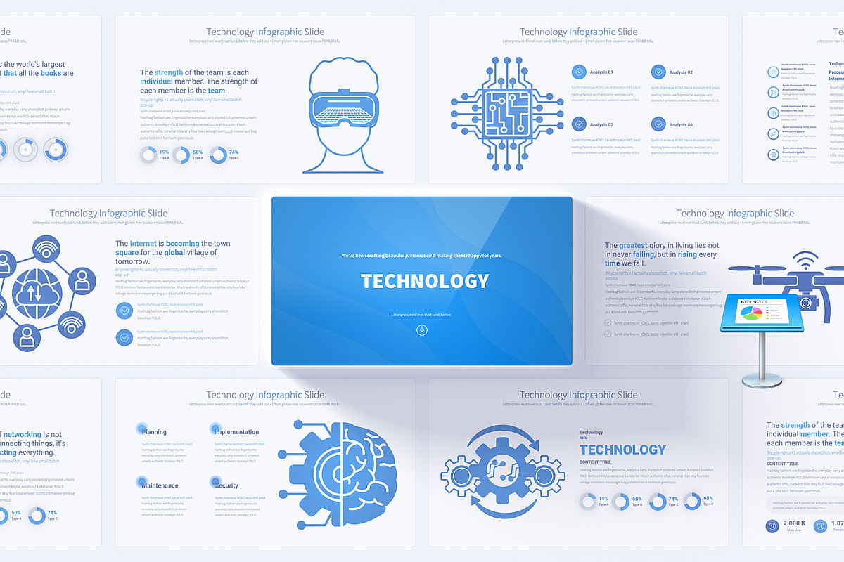 Technology Keynote Presentation, a Presentation Template by Pulsecolor