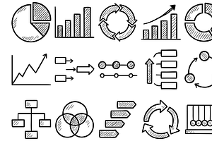 Business Process Diagram Icons, an Object Graphic by nikagraphic