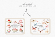 Watercolor Butterflies & Bows, a Decorative Illustration by ThaismotaCreativeCo (Thumbnail 6 of 6)