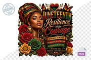 Juneteenth PNG, Black Woman, a Seasonal Illustration by CreationArt (Thumbnail 4 of 7)