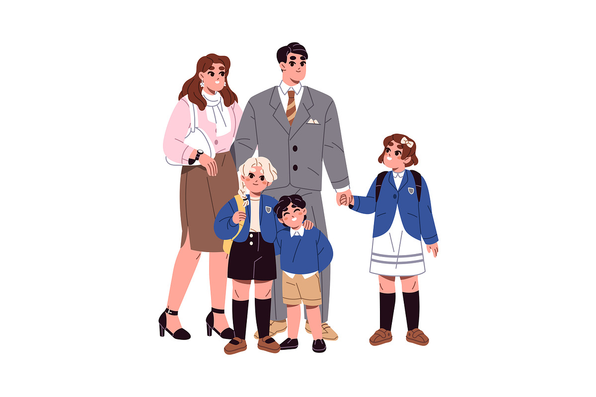 Families of different nationalities, a Person Illustration by PaperTrident (Photo 2 of 9)