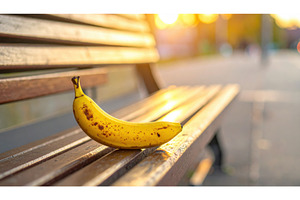 Ripe yellow banana rests on the, a Nature Photo by Igor Tichonow
