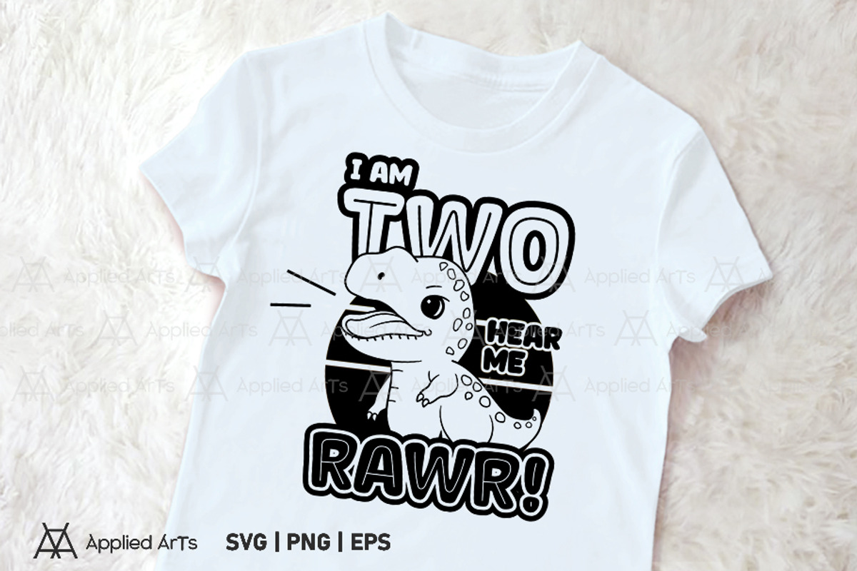 I Am Two Hear Me Rawr, 2nd Birthday, an Object Graphic by Applied Arts (Photo 3 of 4)