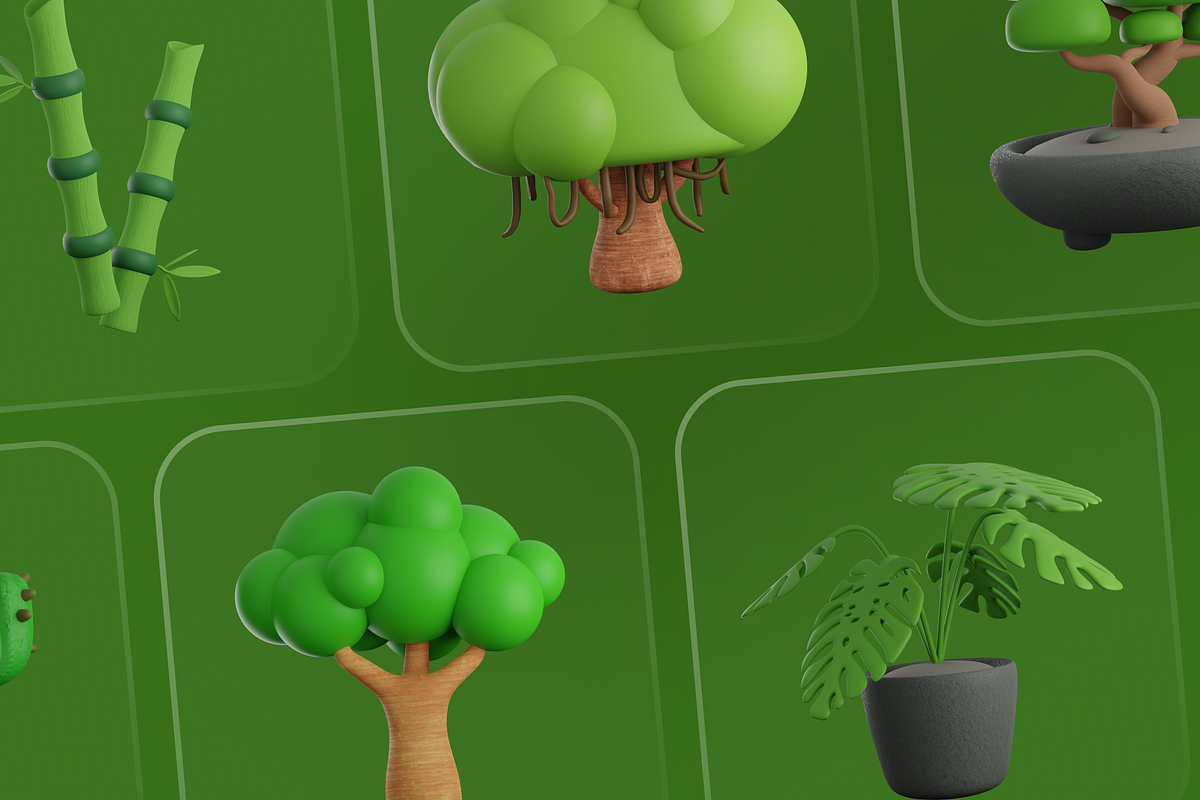Treeby - Tree & Plant 3D Icon Set, an Object 3D Model by Illustraly Design (Photo 8 of 8)