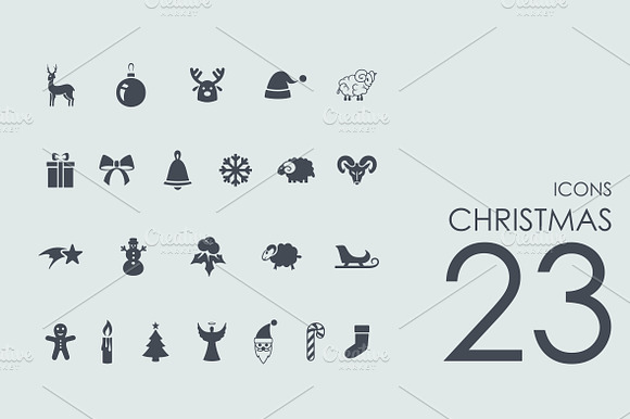 23 Christmas Icons