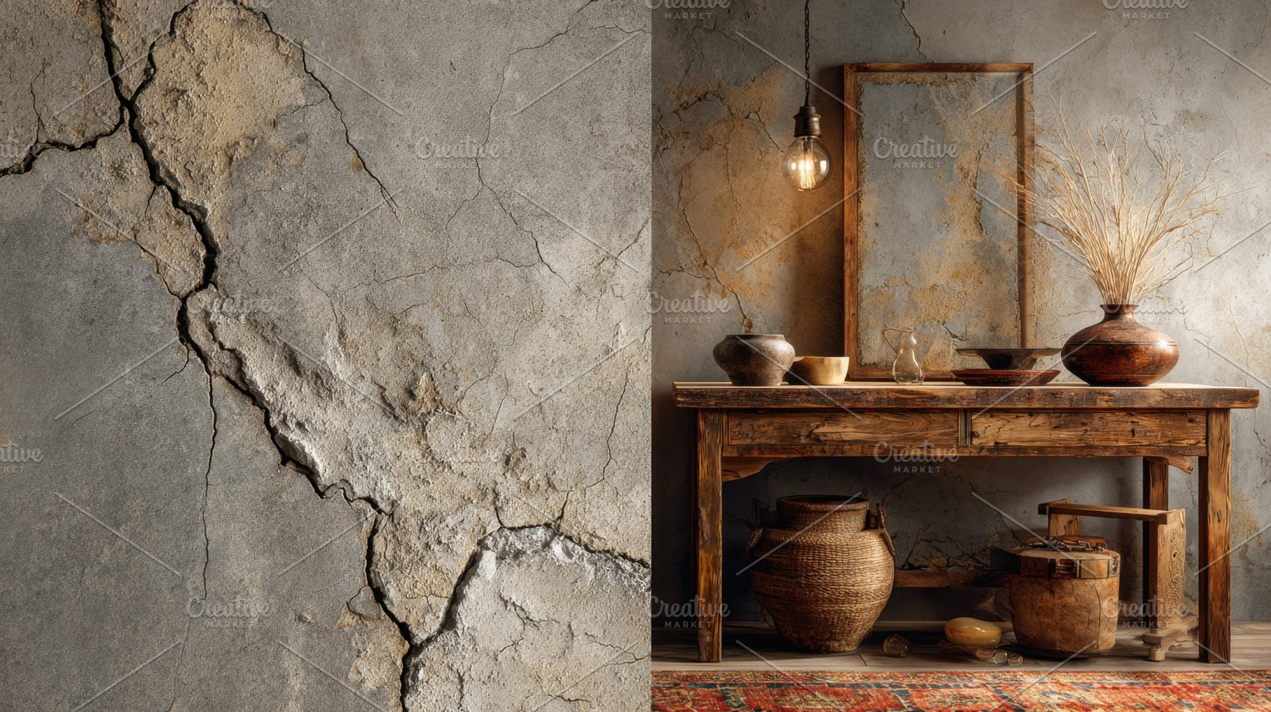 Rustic decor in a cozy setting, a Photo by Beautiful things