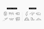 100 Travel Icons Set - Expanded, an Outline Icon by Hatch Design Workshop (Thumbnail 12 of 16)