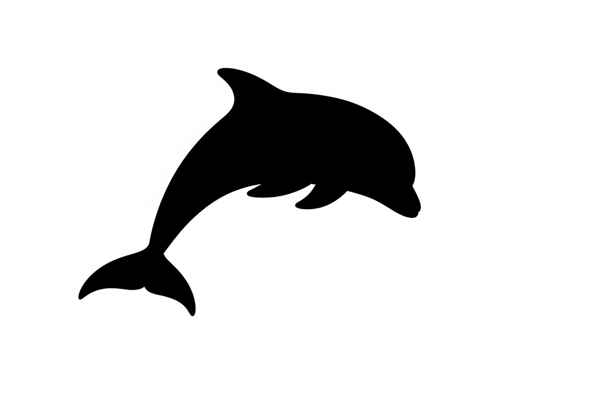Dolphin Jumping Silhouette Vector bu, an Illustration by Designs_River (Photo 13 of 48)