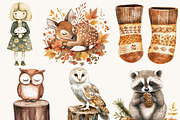Watercolor Autumn Clipart, an Object Illustration by SparkyDesignsUS (Thumbnail 5 of 10)