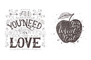 8 hand drawn quotes, an Illustration by piyacler (Thumbnail 5 of 6)