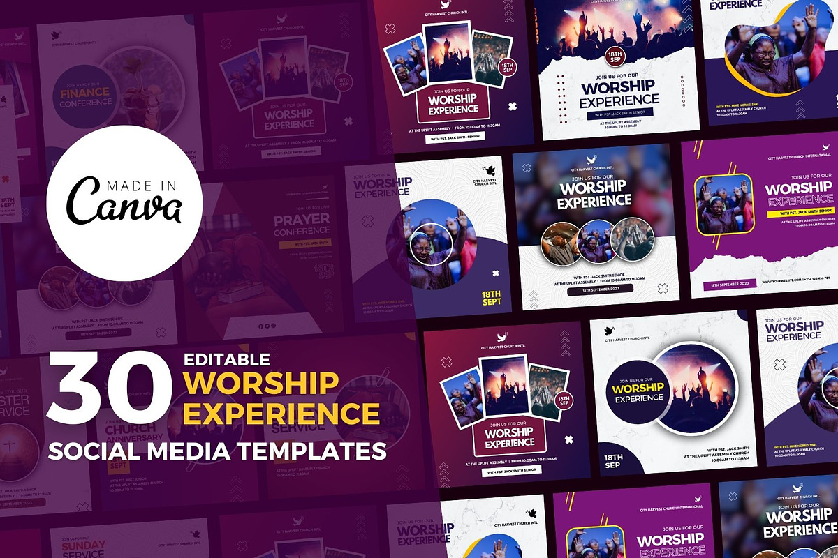 270+ Premium Church Flyer Bundle, a Social Media Template by MK Creatives (Photo 6 of 12)