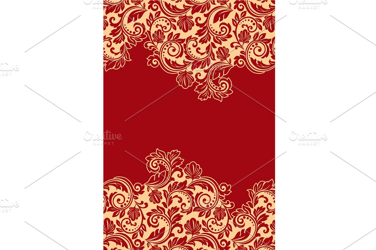 Abstract floral pattern. Vector, a Decorative Illustration by RODINA (Photo 1 of 3)