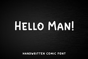 Hello Man - Allcaps Comic Font, a Sans Serif Font by Mightyfire (Thumbnail 1 of 4)