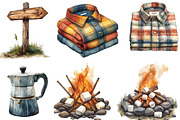 Vintage Camping Sublimation Clipart, an Illustration by Designworld (Thumbnail 4 of 6)