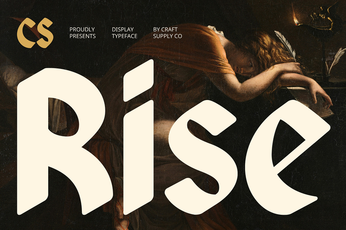 CS Rise – Blackletter Font, a Blackletter Font by Craft Supply Co. (Photo 1 of 8)