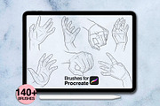 140+ hands anatomy procreate brushes, a Brush Add-On by Arts For Peace (Thumbnail 7 of 9)