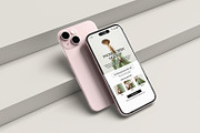 iPhone 15 Mockup, an iPhone Mockup by graphicsecond (Thumbnail 4 of 5)